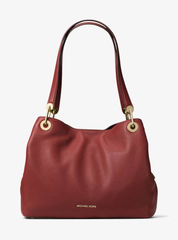 Damske Taška Cez Rameno Michael Kors Raven Large Leather Hnede - Kabelky Michael Kors Akcia | LYKMF-4917